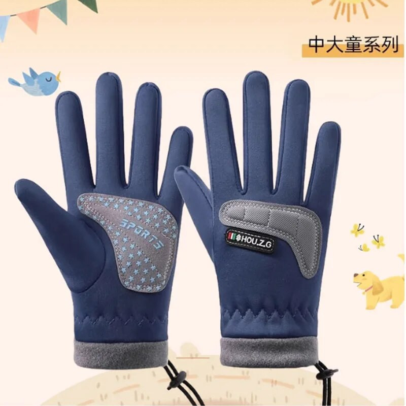 Zimske dječje biciklističke rukavice, otporne na krila, bicikl, klizanje, skijanje, sportovi na otvorenom, tople dječje rukavice od flisa