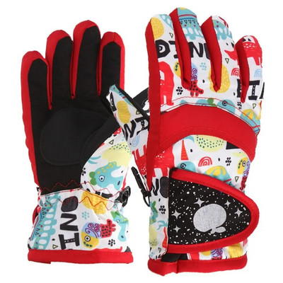 Mănuși de schi pentru zăpadă de iarnă unisex pentru copii Mănuși pentru copii mănuși de exterior impermeabile și calde mănuși de snowboard vreme rece pentru băieți și fete