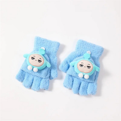 Mielos kumštinės pirštinės vaikams Vaikams Žiemos mažiems vaikams Megztos pirštinės storos šiltos virvinės pirštinės 2-8 metų berniukui mergaitei kūdikiui pirštinės 유아 장갑