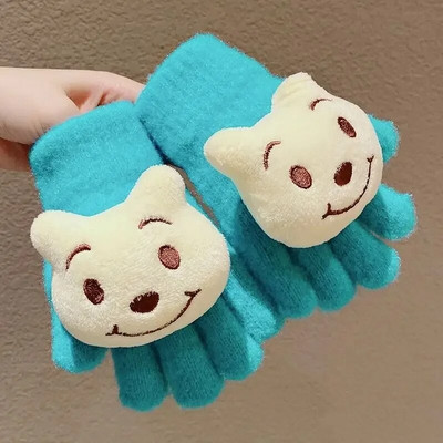 Mielos kumštinės pirštinės vaikams Vaikams Žiemos mažiems vaikams Megztos pirštinės storos šiltos virvinės pirštinės 2-8 metų berniukui mergaitei kūdikiui pirštinės 유아 장갑