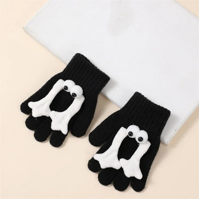 Mielos kumštinės pirštinės vaikams Vaikams Žiemos mažiems vaikams Megztos pirštinės storos šiltos virvinės pirštinės 2-8 metų berniukui mergaitei kūdikiui pirštinės 유아 장갑