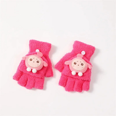 Mielos kumštinės pirštinės vaikams Vaikams Žiemos mažiems vaikams Megztos pirštinės storos šiltos virvinės pirštinės 2-8 metų berniukui mergaitei kūdikiui pirštinės 유아 장갑