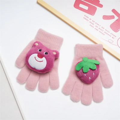 Mielos kumštinės pirštinės vaikams Vaikams Žiemos mažiems vaikams Megztos pirštinės storos šiltos virvinės pirštinės 2-8 metų berniukui mergaitei kūdikiui pirštinės 유아 장갑