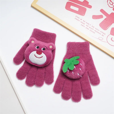 Mielos kumštinės pirštinės vaikams Vaikams Žiemos mažiems vaikams Megztos pirštinės storos šiltos virvinės pirštinės 2-8 metų berniukui mergaitei kūdikiui pirštinės 유아 장갑