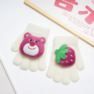 Mielos kumštinės pirštinės vaikams Vaikams Žiemos mažiems vaikams Megztos pirštinės storos šiltos virvinės pirštinės 2-8 metų berniukui mergaitei kūdikiui pirštinės 유아 장갑