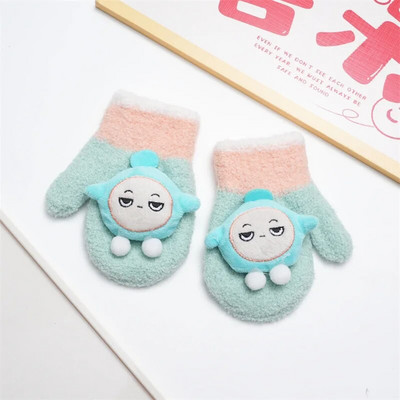 Mielos kumštinės pirštinės vaikams Vaikams Žiemos mažiems vaikams Megztos pirštinės storos šiltos virvinės pirštinės 2-8 metų berniukui mergaitei kūdikiui pirštinės 유아 장갑