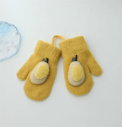 Mielos kumštinės pirštinės vaikams Vaikams Žiemos mažiems vaikams Megztos pirštinės storos šiltos virvinės pirštinės 2-8 metų berniukui mergaitei kūdikiui pirštinės 유아 장갑