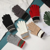 2022 m. Naujos Vaikiškos Pirštinės Žieminės Pirštinės Megztos Vilnonės Pirštinės Animaciniai Filmukai Vaikiškos kumštinės pirštinės 3-16Y Berniukams Mergaitėms Pirštinės варежки детские