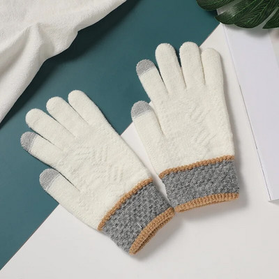 2022 m. Naujos Vaikiškos Pirštinės Žieminės Pirštinės Megztos Vilnonės Pirštinės Animaciniai Filmukai Vaikiškos kumštinės pirštinės 3-16Y Berniukams Mergaitėms Pirštinės варежки детские