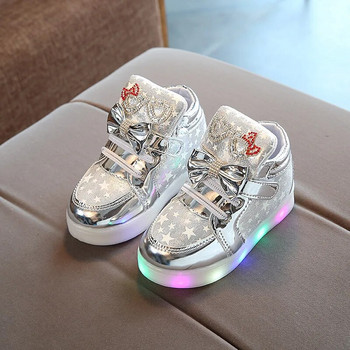παιδικά αθλητικά παπούτσια Παπούτσια 2023 Άνοιξη για αγόρια και κορίτσια Light Up Leisure Sneaker Μικρό και μεσαίο Παιδικό παιδικό παπούτσι
