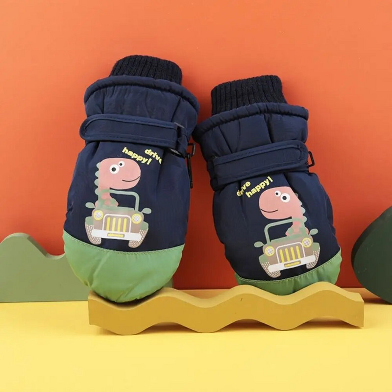 Baby Girls Snow Snowboard Thicken Ζεστά Αδιάβροχα Παιδικά Γάντια Σκι Γάντια Υπαίθριου Αθλητισμού Παιδικά Γάντια Ποδηλασίας Σκι