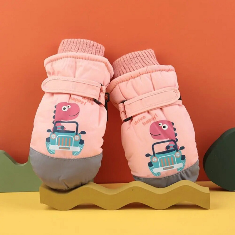 Baby Girls Snow Snowboard Thicken Ζεστά Αδιάβροχα Παιδικά Γάντια Σκι Γάντια Υπαίθριου Αθλητισμού Παιδικά Γάντια Ποδηλασίας Σκι