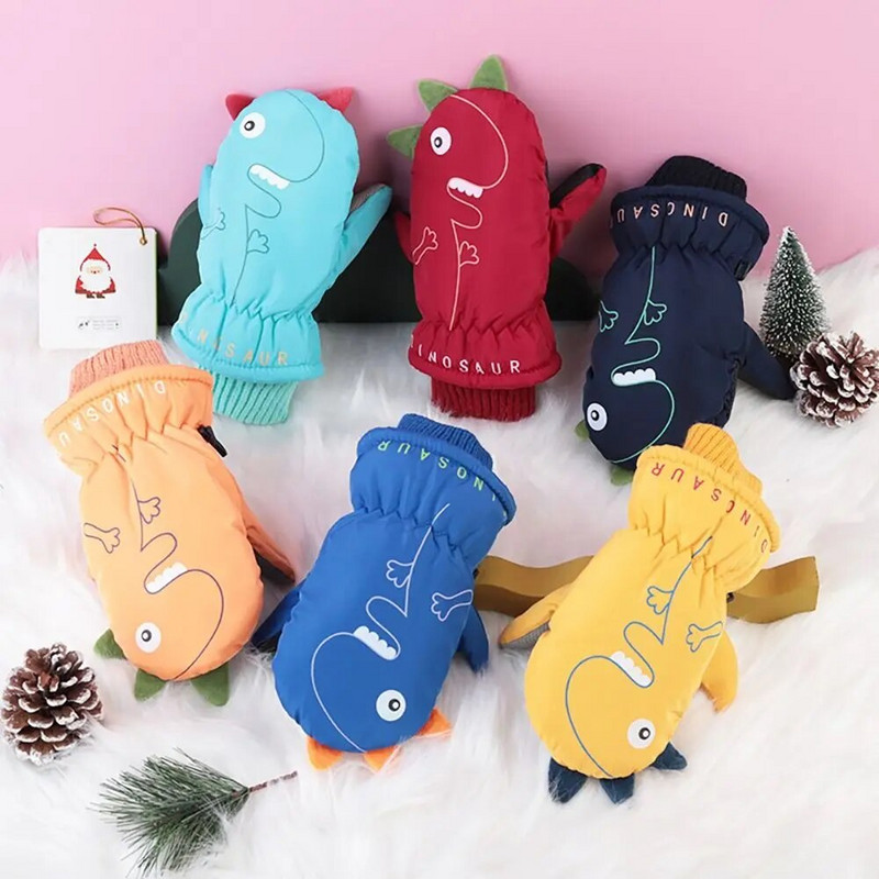 Baby Girls Snow Snowboard Thicken Ζεστά Αδιάβροχα Παιδικά Γάντια Σκι Γάντια Υπαίθριου Αθλητισμού Παιδικά Γάντια Ποδηλασίας Σκι