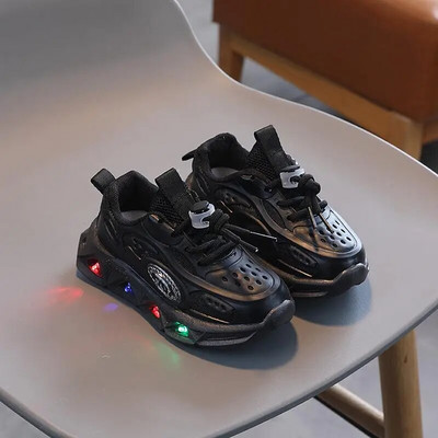Παιδικά Λαμπερά Αθλητικά Αθλητικά Παπούτσια για αγόρια με Led Lighted Casual Παπούτσια 2023 Άνοιξη φθινόπωρο καραμέλα χρώμα αναπνεύσιμα Παιδικά παπούτσια Αθλητικά παπούτσια για κορίτσια