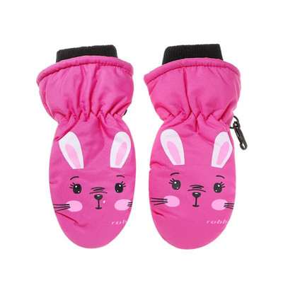 Fashion Letter Εκτύπωση Παιδικά Γάντια Χειμερινού Σκι Ζεστά Γάντια Αντιολισθητικά Αδιάβροχα Αντιανεμικά Γάντια εξωτερικού χώρου για Παιδιά Αγόρια Κορίτσια