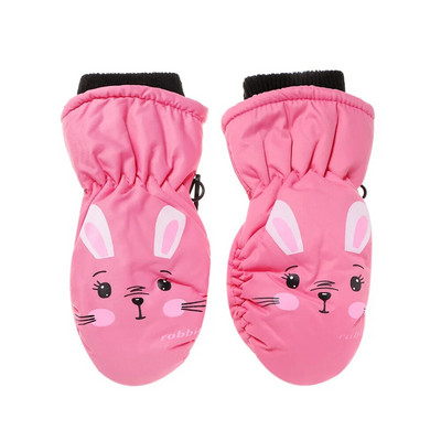 Fashion Letter Εκτύπωση Παιδικά Γάντια Χειμερινού Σκι Ζεστά Γάντια Αντιολισθητικά Αδιάβροχα Αντιανεμικά Γάντια εξωτερικού χώρου για Παιδιά Αγόρια Κορίτσια