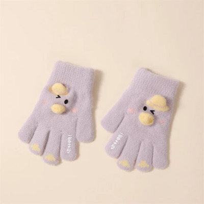 2–8 metų animacinių filmų kūdikių kumštinės pirštinės žiemai, šiltos berniuko mergaičių penkių pirštų pirštinės vaikams Megztos pirštinės vaikams pirštinės Handschoen 유아 장갑