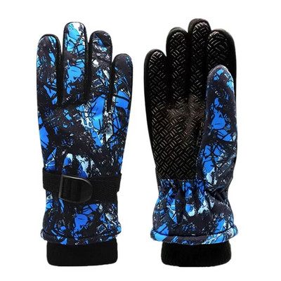 Dječje zimske tople rukavice, deblje rukavice za snijeg, podesive tople rukavice, uniseks vodootporne skijaške rukavice