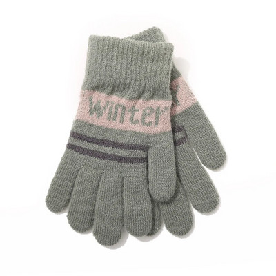 Χειμερινά ανθεκτικά στο κρύο Παιδικά γάντια Cute Alphabet Μαλακά άνετα πολύχρωμα παιδικά γάντια καθημερινά
