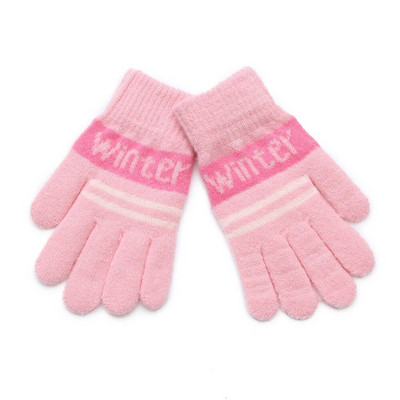 Χειμερινά ανθεκτικά στο κρύο Παιδικά γάντια Cute Alphabet Μαλακά άνετα πολύχρωμα παιδικά γάντια καθημερινά