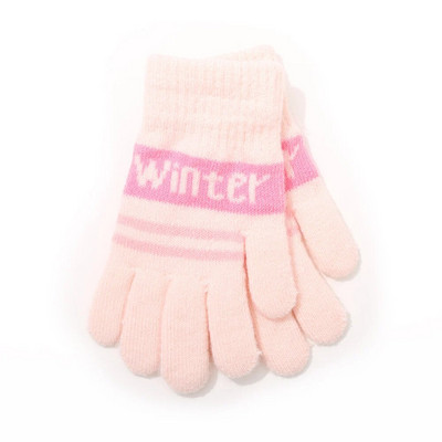 Χειμερινά ανθεκτικά στο κρύο Παιδικά γάντια Cute Alphabet Μαλακά άνετα πολύχρωμα παιδικά γάντια καθημερινά
