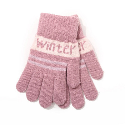 Χειμερινά ανθεκτικά στο κρύο Παιδικά γάντια Cute Alphabet Μαλακά άνετα πολύχρωμα παιδικά γάντια καθημερινά