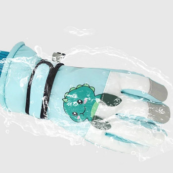 Χαριτωμένα παιδικά χειμερινά γάντια για κορίτσια Αγόρια παχιά αντιανεμικά παιδικά γάντια σκι Snow Sports Παιδικά γάντια για Snowboard 4-8Y
