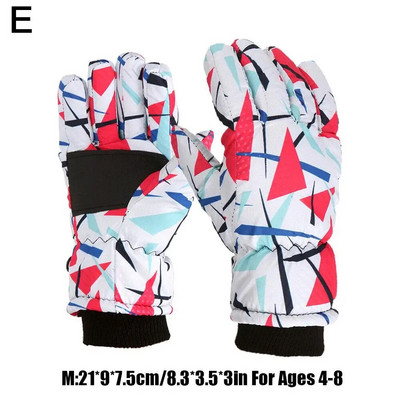 Παιδικά χειμωνιάτικα χοντρά ζεστά γάντια αγόρια κορίτσια αντιανεμικά αδιάβροχα υπαίθρια πατινάζ στο χιόνι Snowboarding σκι ζεστά άνετα γάντια