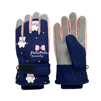 Αντιανεμικά παιδικά γάντια σκι Thicken Warm Snow Snowboard υπαίθρια αθλητικά γάντια αδιάβροχα βρεφικά κορίτσια Παιδικά γάντια ποδηλασίας