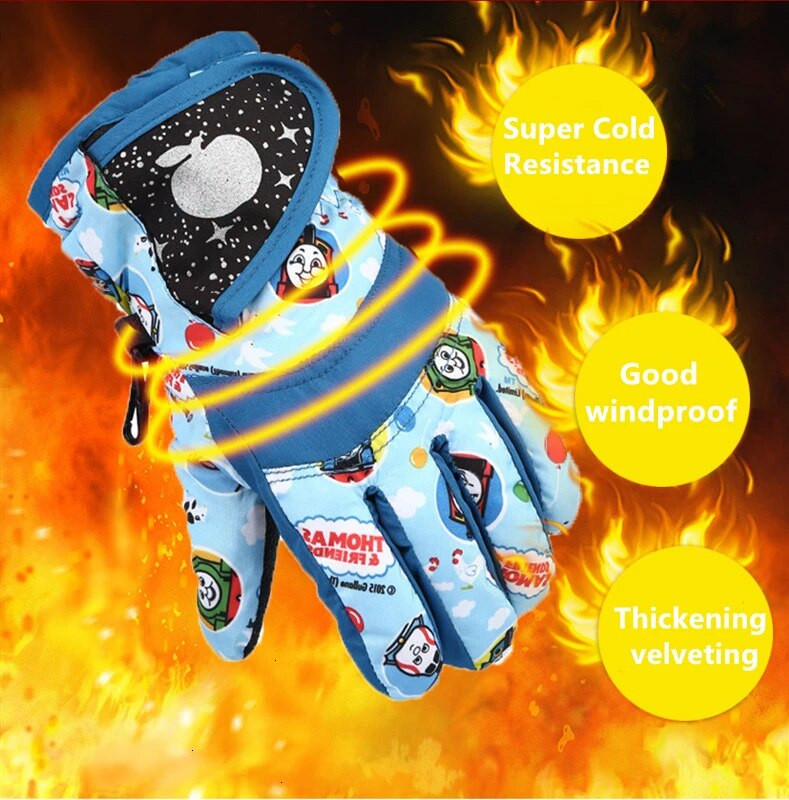 Κορίτσια Αγόρια Αδιάβροχα Ζεστά Γάντια Χειμερινά Επαγγελματικά Γάντια Σκι Snow Kids Αντιανεμικά Σκι Snowboard Γάντια Ιππασίας