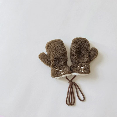 Jednobojne dječje rukavice od mekanog janjećeg flisa, rukavice za malu djecu, jesen, zima, tople debele plišane dječje rukavice za dječake i djevojčice s punim prstima