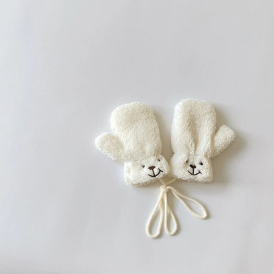 Jednobojne dječje rukavice od mekanog janjećeg flisa, rukavice za malu djecu, jesen, zima, tople debele plišane dječje rukavice za dječake i djevojčice s punim prstima