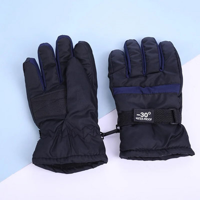 Naujos vėjui atsparios šiltos jojimo slidinėjimo pirštinės Žiemos jodinėjimas lauke Vaikams Čiuožimas snieglente Vaikams vandeniui atsparios kvėpuojančios pirštinės