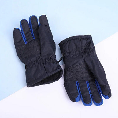 Naujos vėjui atsparios šiltos jojimo slidinėjimo pirštinės Žiemos jodinėjimas lauke Vaikams Čiuožimas snieglente Vaikams vandeniui atsparios kvėpuojančios pirštinės