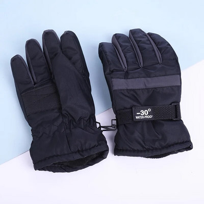 Naujos vėjui atsparios šiltos jojimo slidinėjimo pirštinės Žiemos jodinėjimas lauke Vaikams Čiuožimas snieglente Vaikams vandeniui atsparios kvėpuojančios pirštinės