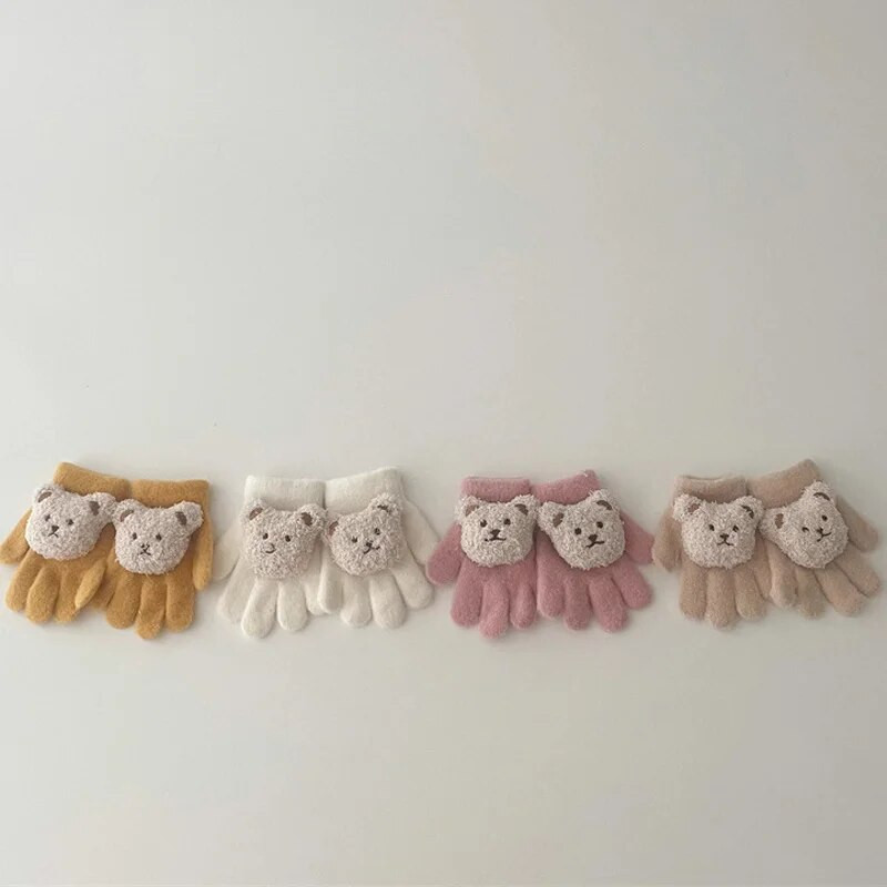1-5 godina mačka medvjed dječje rukavice pletene dječje dječake djevojčice zimske crtane životinje dječje rukavice tople rukavice dječje zimske tople rukavice
