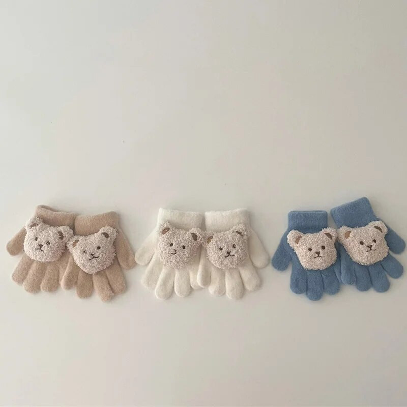 1-5 godina mačka medvjed dječje rukavice pletene dječje dječake djevojčice zimske crtane životinje dječje rukavice tople rukavice dječje zimske tople rukavice