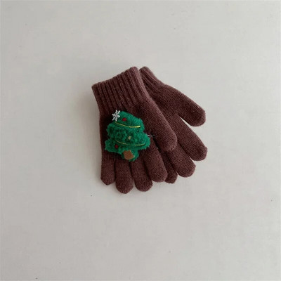 Παιδικά γάντια Χριστουγεννιάτικα Γάντια Πλεκτά Πλήρες Δάχτυλα Χειμώνα Χειμώνα Ζεστά Γάντια Μωρού Μικρό Παιδικό Γάντι για αγόρια Κορίτσια