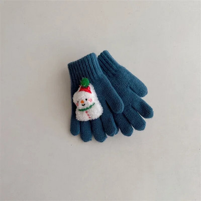Παιδικά γάντια Χριστουγεννιάτικα Γάντια Πλεκτά Πλήρες Δάχτυλα Χειμώνα Χειμώνα Ζεστά Γάντια Μωρού Μικρό Παιδικό Γάντι για αγόρια Κορίτσια