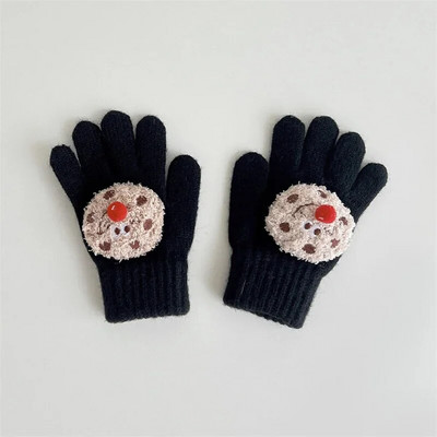 Ühevärvilised multifilmid Beebikindad Armsad imikutele mõeldud Täissõrmekindad Väikelastele Tüdrukutele Poistele Talvine Soe Palus Kootud Kinnas Laste Labakindad