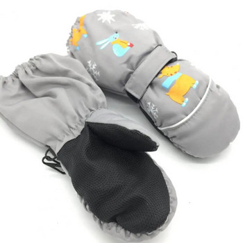 Παιδικά γάντια σκι 2-6 χρονών Γάντια για σκι ελάφια Γάντια χειμωνιάτικη κρεμαστή πόρπη αδιάβροχα θερμά θερμικά παιδικά γάντια για το χιόνι