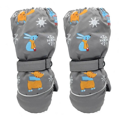 Παιδικά γάντια σκι 2-6 χρονών Γάντια για σκι ελάφια Γάντια χειμωνιάτικη κρεμαστή πόρπη αδιάβροχα θερμά θερμικά παιδικά γάντια για το χιόνι