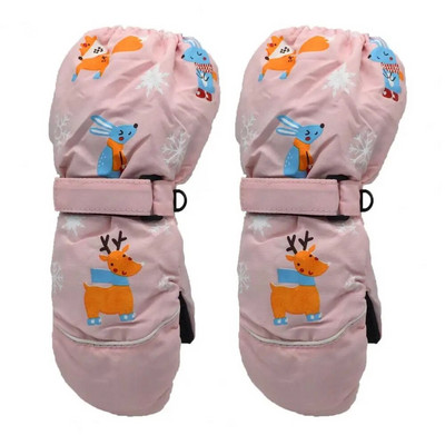 Παιδικά γάντια σκι 2-6 χρονών Γάντια για σκι ελάφια Γάντια χειμωνιάτικη κρεμαστή πόρπη αδιάβροχα θερμά θερμικά παιδικά γάντια για το χιόνι