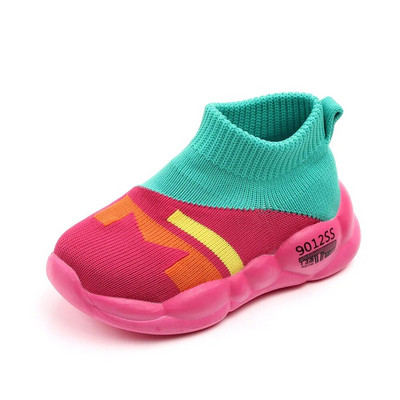 Pantofi pentru copii Pantofi șosete Bumbac moale Talpă din cauciuc 1-3 ani Copii Plimbare în aer liber Pantofi casual Unisex pentru băieți și fete 2023