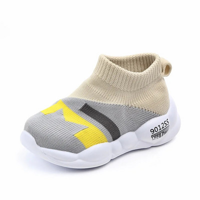 Pantofi pentru copii Pantofi șosete Bumbac moale Talpă din cauciuc 1-3 ani Copii Plimbare în aer liber Pantofi casual Unisex pentru băieți și fete 2023