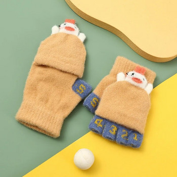 Γάντια μωρού κινουμένων σχεδίων Χειμωνιάτικα ζεστά παιδικά γάντια μωρού κοριτσάκι Πλεκτά Παιδιά Μικρό παιδί Γάντια οδοντοφυΐας Χειμερινά γάντια Παιδιά 3-7 ετών