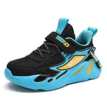 Нови 2024 мрежести дишащи спортни обувки за деца, момичета, размер 26-34, детски маратонки за момчета, равни ежедневни баскетболни обувки, деца