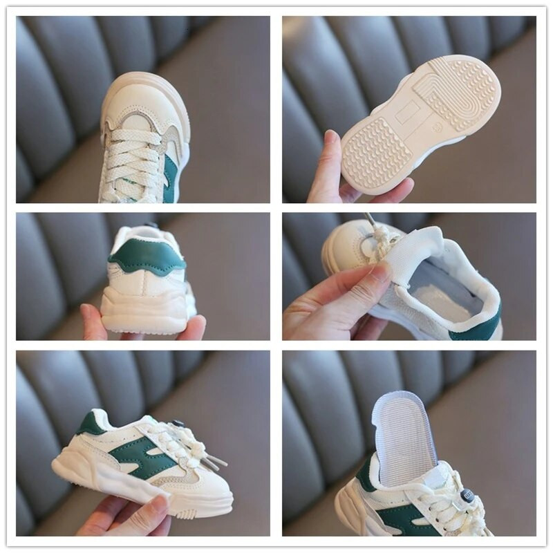 Kruleepo Children Jump Color laisvalaikio batai kūdikiams berniukams, mergaitėms, laisvalaikiui, sportui, bėgimui sportbačiai Mush, kvėpuojantis guminis padas