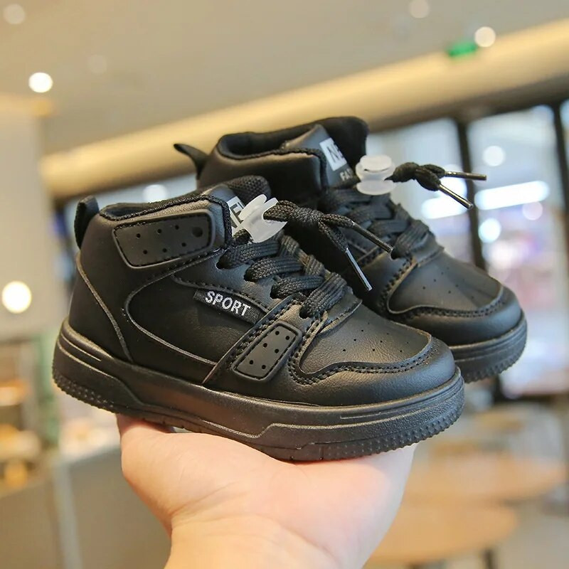 Kruleepo Baby Kids rudeniniai žiemos aukšti kvėpuojantys sportiniai sportbačiai bėgimo bateliai vaikiški mergaitės berniukai, neslystantys lauko batai