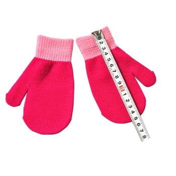 Χειμερινά ζεστά γάντια για παιδιά 5-10 ετών 6χρωμα Παχύ Παιδικά ζεστά γάντια Νέα βρεφικά γάντια για αγόρια κορίτσια Πλεκτά γάντια